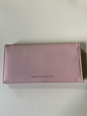 Aimee Kestenberg Light Pink Leather Continental Wallet